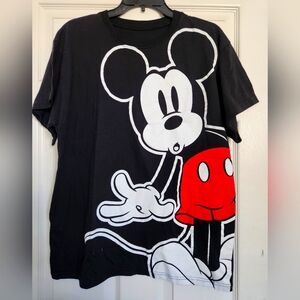 Disney Black and Red Mickey Mouse Shirt
